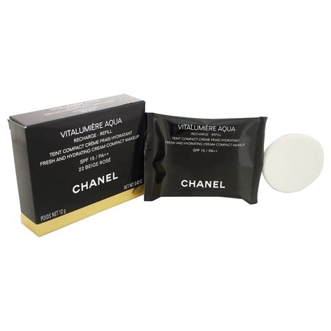 chanel vitalumiere aqua compact 42 beige rose|Chanel vitalumiere aqua swatches.